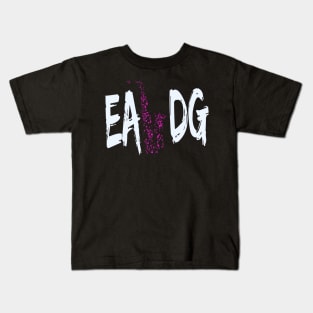 Saxophone EADG JAZZ Music Player Kids T-Shirt